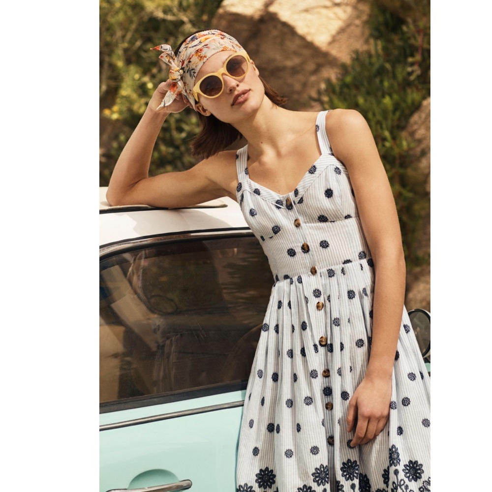 Anthropologie Maeve savoy buttondown dress